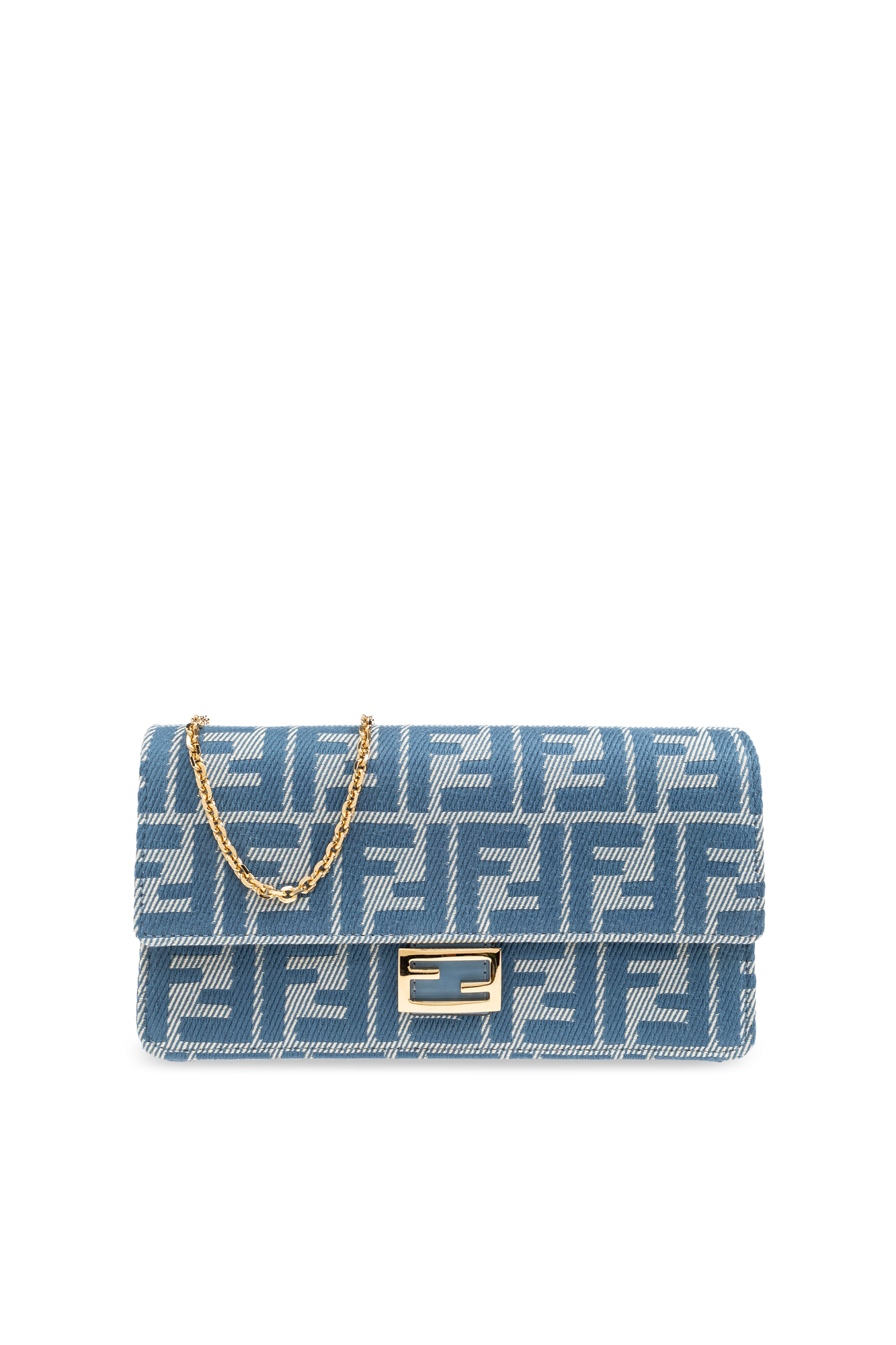 【送料&関税込】Fendi baguette Wallet With Shoulder Strap Fendi - Baguette leather wallet on chain black - The Corner